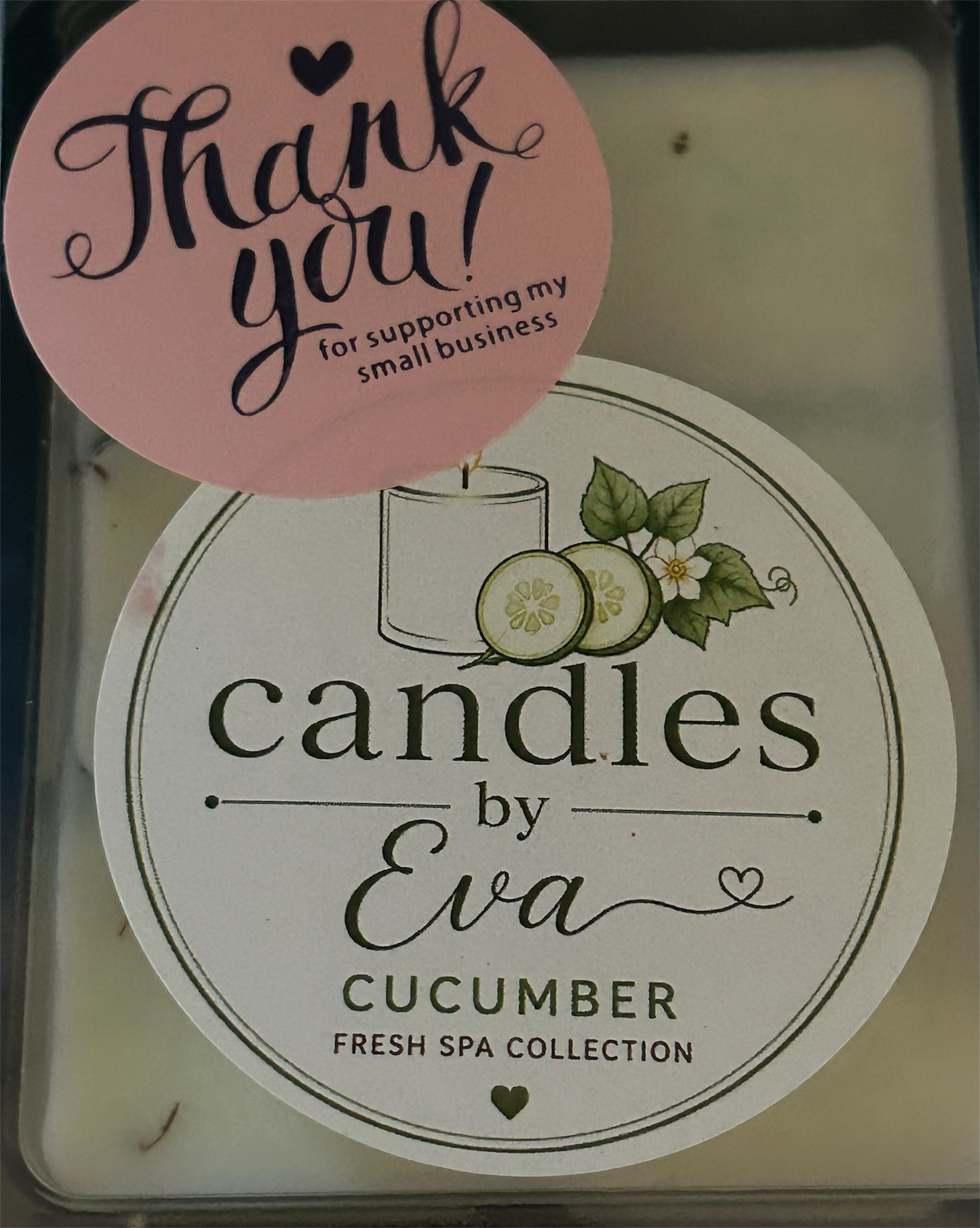 Candle melt cucumber