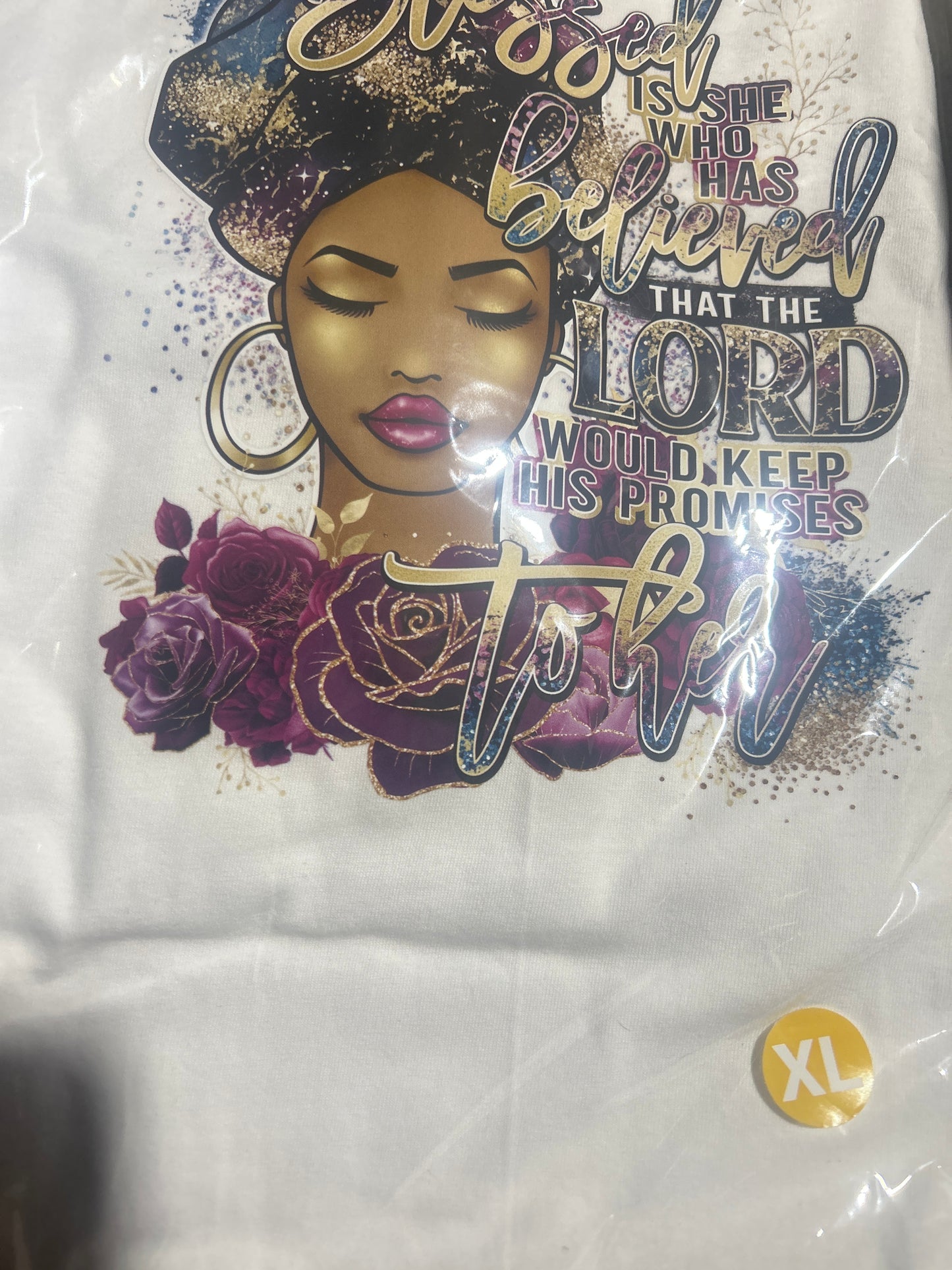 T shirt Blessed is she who has believed