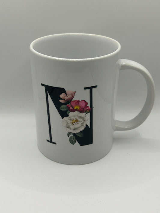 Alphabet coffee mug, N