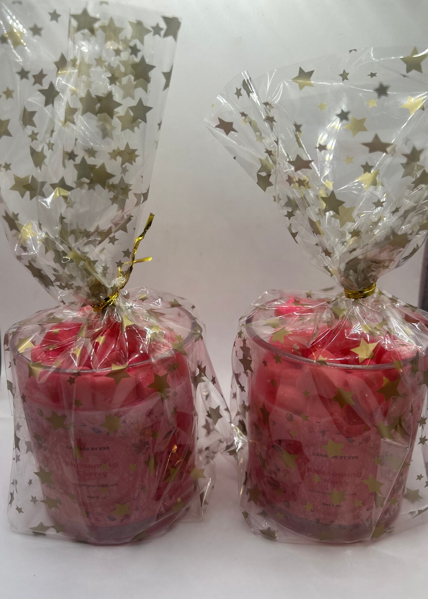 Candle blossoming cherry