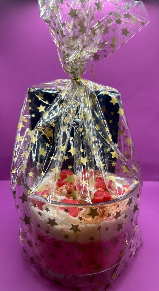 Candle with journal cherry blossom ** ALCOHOL FREE ** PHTHALATE FREE ** 100% CONCENTRATED soy wax