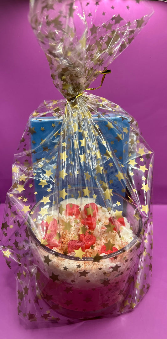 Candle W/Journal, cherry blossom** ALCOHOL FREE ** PHTHALATE FREE ** 100% CONCENTRATED soy wax