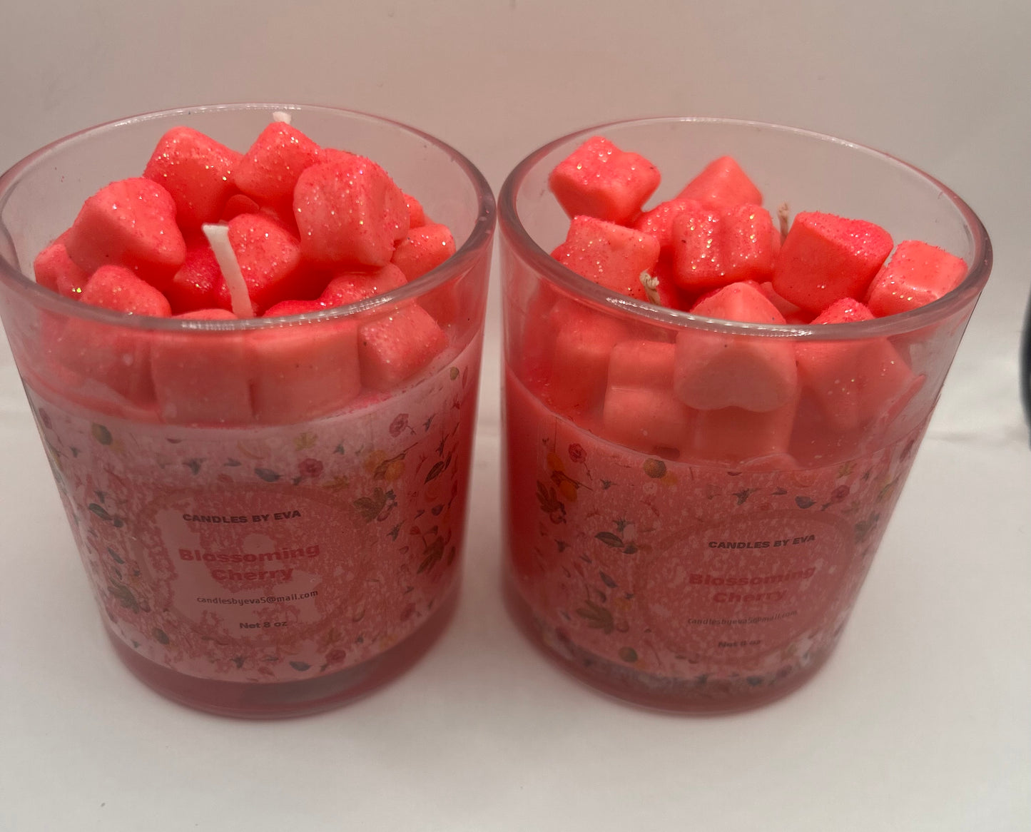 Candle blossoming cherry