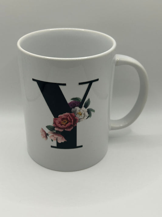 Alphabet coffee mug, Y