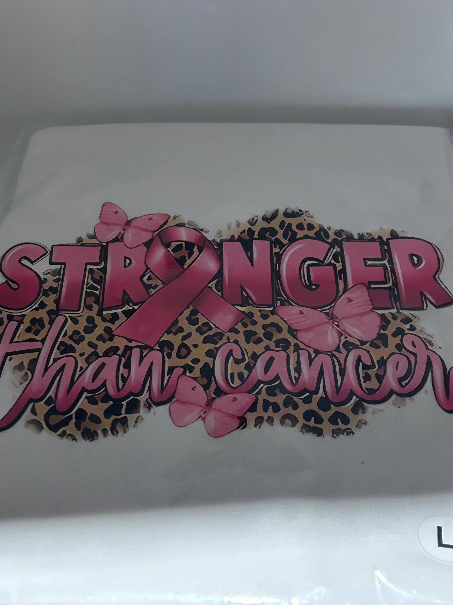 Breast cancer T- shirt, stronger than cancer