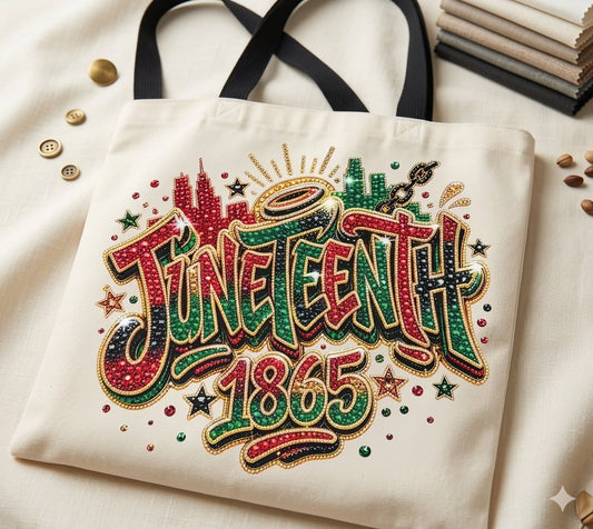 Juneteenth large tote bag