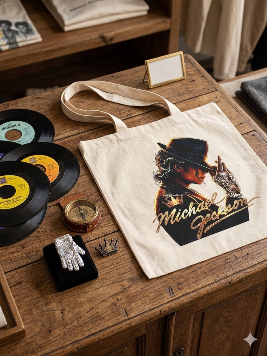 Michael Jackson large tote bag