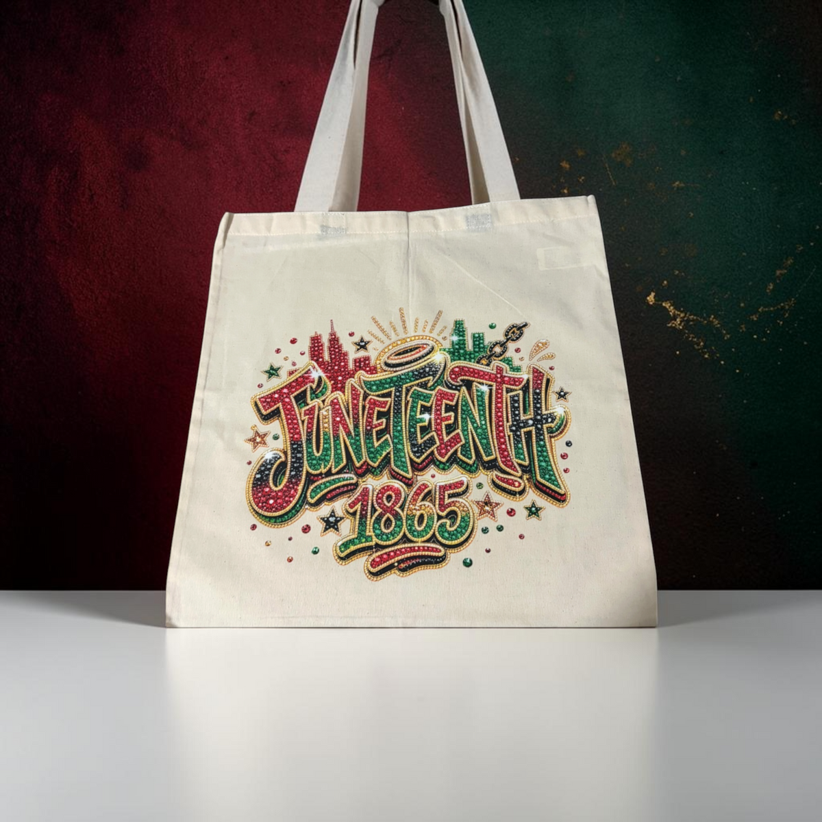 Juneteenth large tote bag