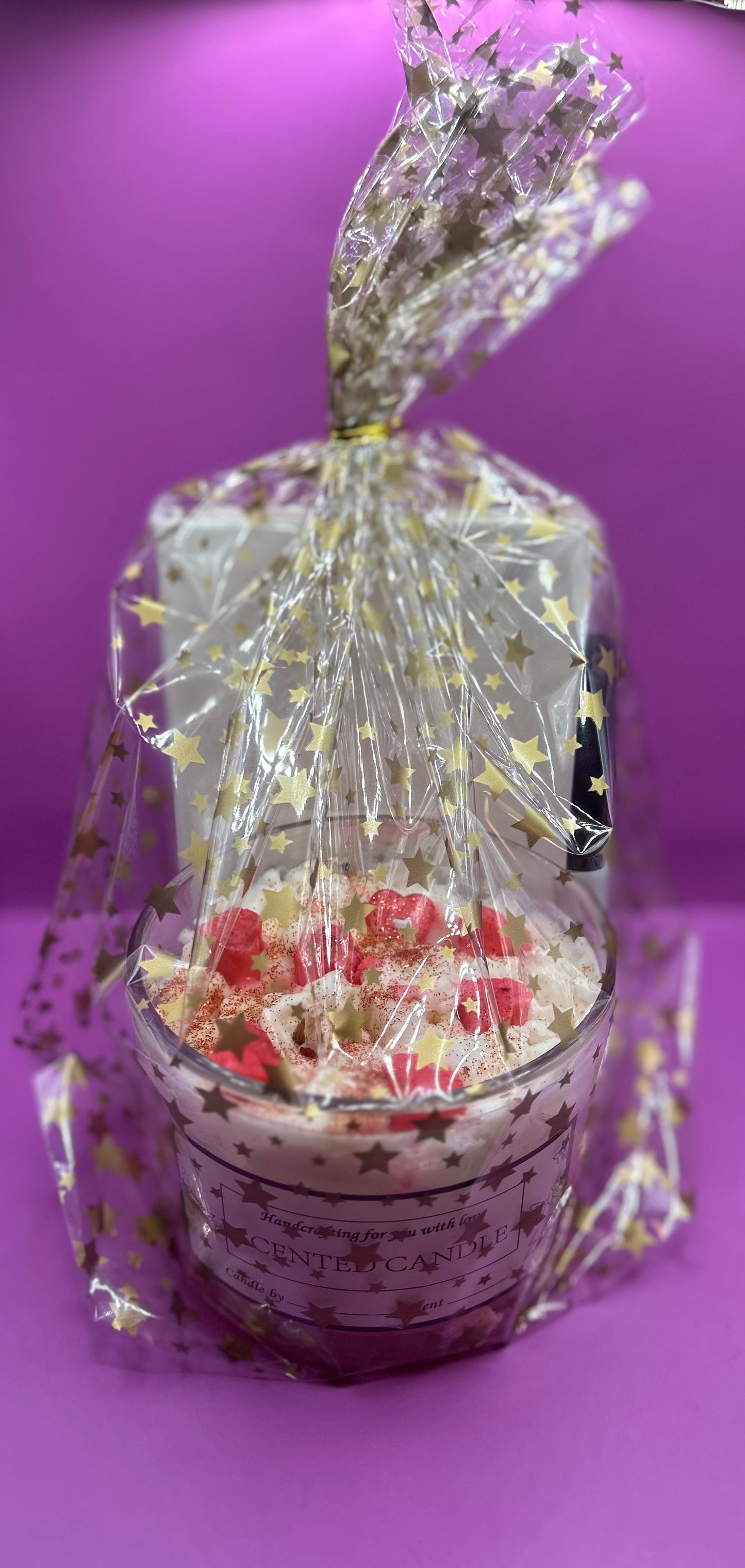 Candle w/ journal, cherry blossom** ALCOHOL FREE ** PHTHALATE FREE ** 100% CONCENTRATED, 100% soy wax