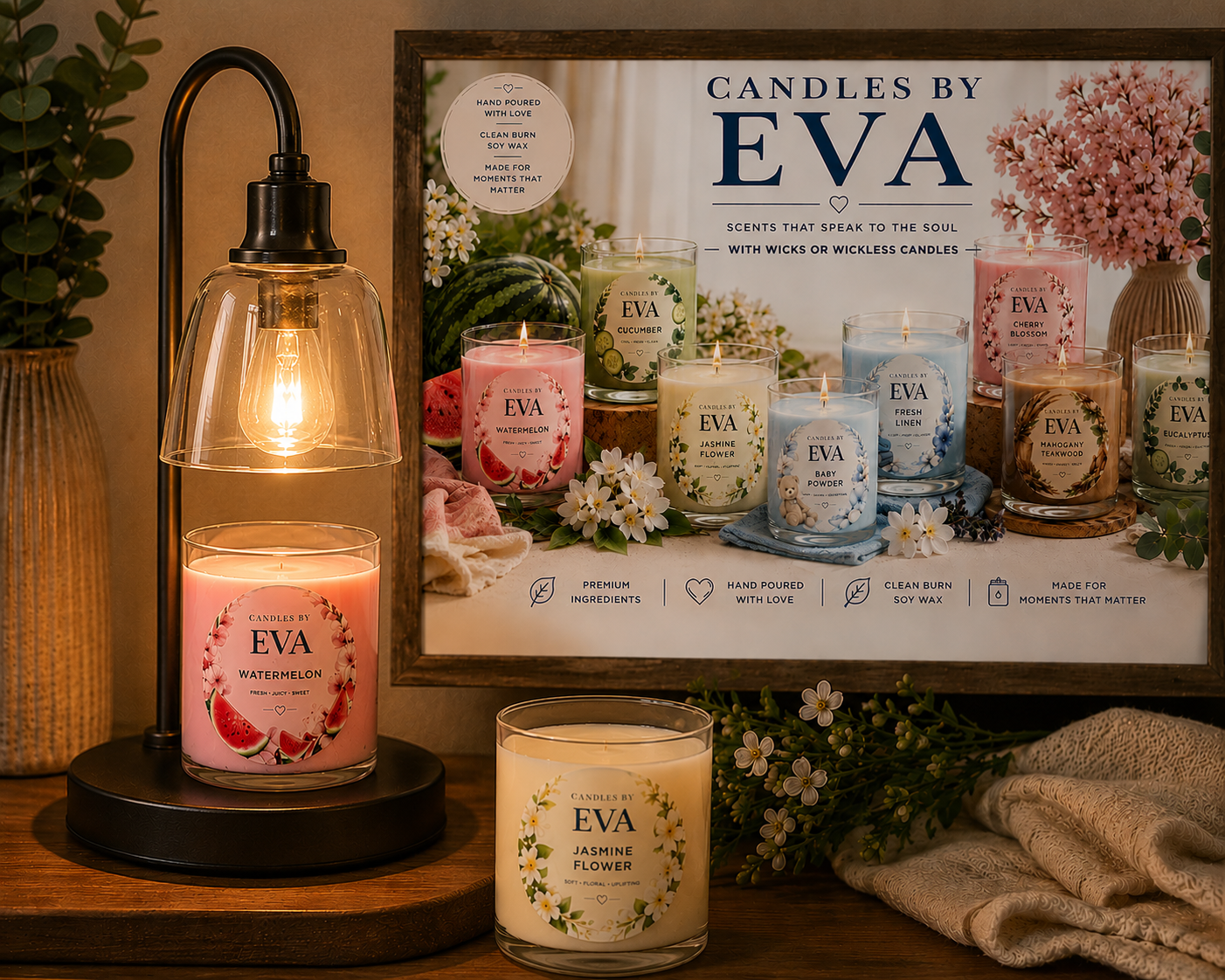 Load video: Search candle warmer, candle melt